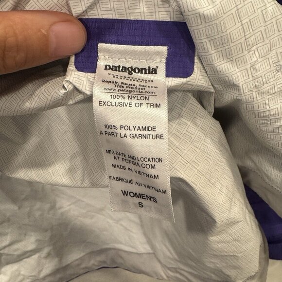 Patagonia Women's Torrentshell Full Zip Jacket H2No Size Small Purple - Picture 9 of 10